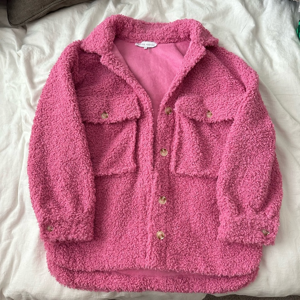 NEW Vici Pink Oversized Shacket